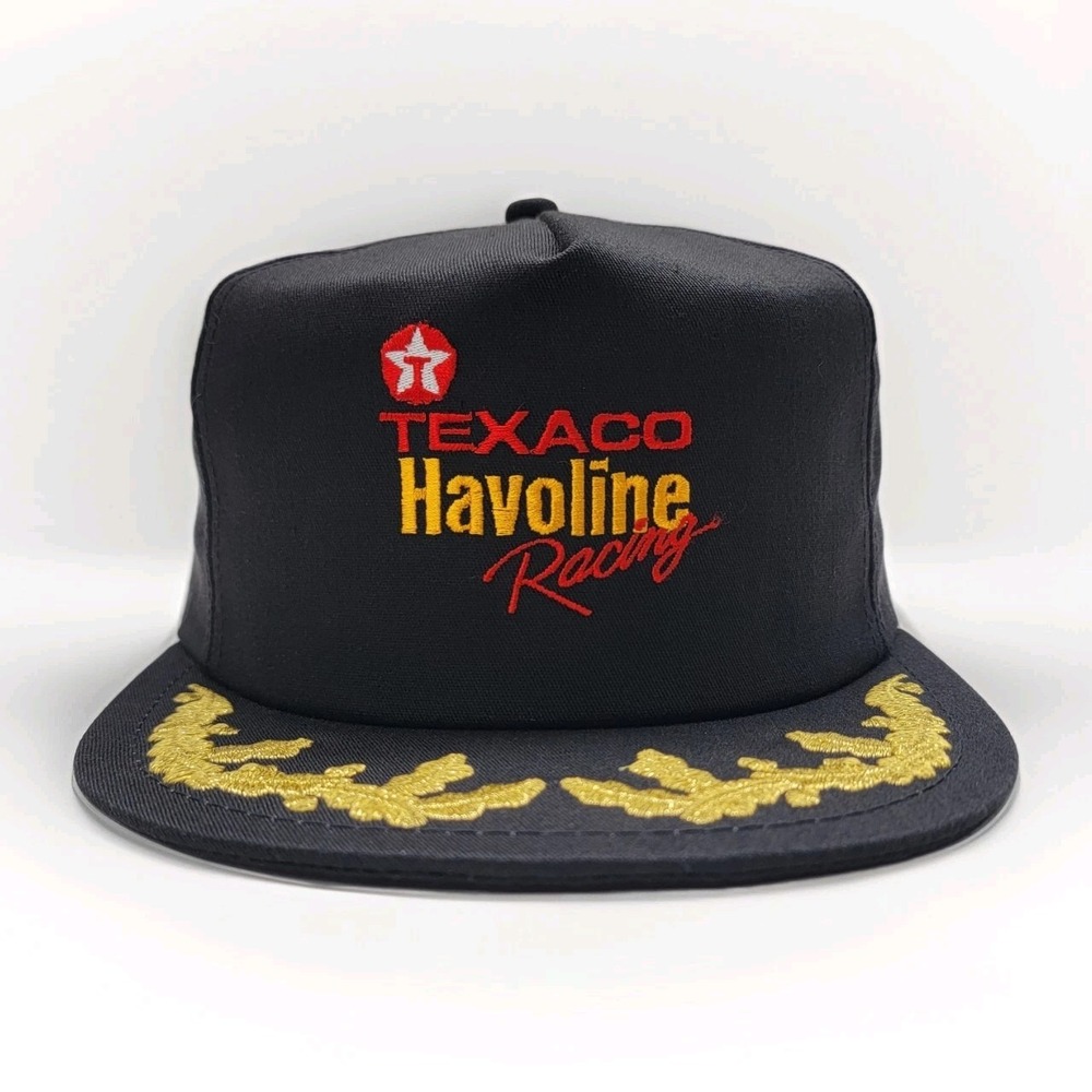 Vintage Texaco Havoline Racing K Products Hat Snapback Cap USA Oak Leaf Scramble